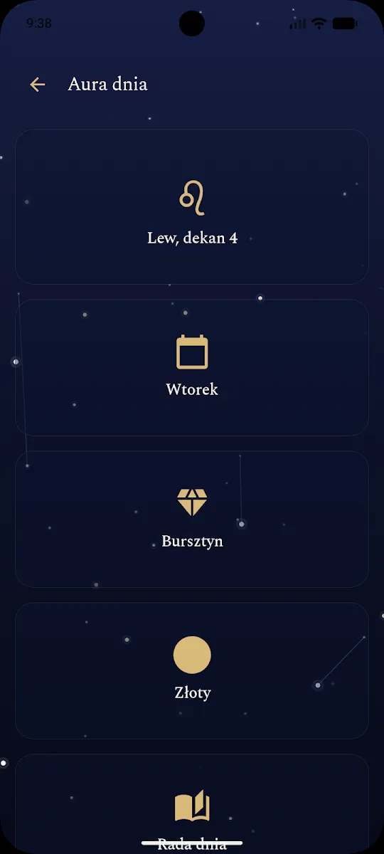 Daily aura: zodiac sign, weekday, stone and color of the day
